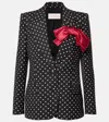 Valentino Garavani Women Printed Supergran Blazer In Black