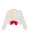 Valentino Polka-dot Bow-detail Jacket
