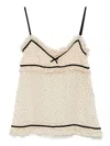 Valentino Garavani Top In Neutrals