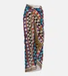 Valentino Polka-dot Cotton And Silk Beach Cover-up