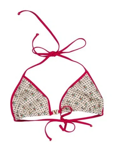Pre-owned Valentino Polka Dot Print Bikini In Multicolor