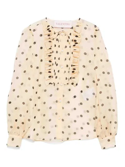 VALENTINO POLKA-DOT PRINT BLOUSE