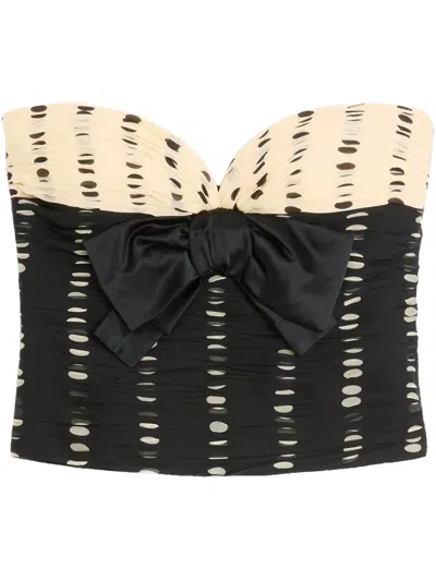VALENTINO PLUSDEPOIS-PRINT CHIFFON TOP