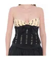 Valentino Plusdepois Print Chiffon Top With Handmade Draping And Bow Detail In Nude