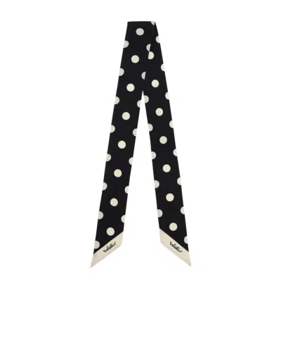 VALENTINO VALENTINO POLKA DOT PRINTED SCARF
