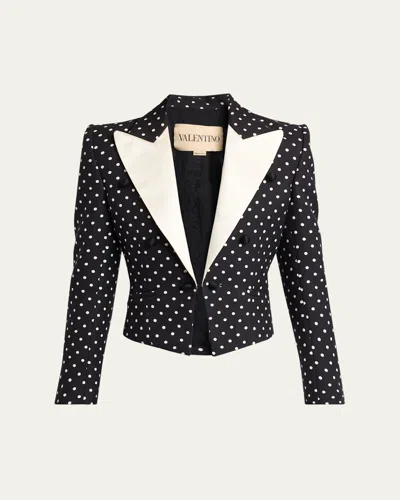 Valentino Polka-dot Tailored Blazer In Multi