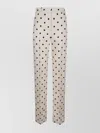 Valentino Polka-dot Silk-crepe Wide-leg Pants