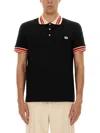 Valentino Vlogo Signature Cotton Polo Shirt In Black