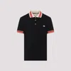 Valentino Vlogo Signature Cotton Polo Shirt In Black