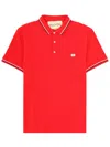 Valentino Polo Con Patch Logo In Red