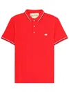 Valentino Polo Con Patch Logo In Orange