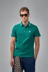 Valentino Polo Jersey Regular Embroidered Dreamatic In Green