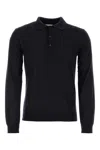 Valentino Midnight Blue Cashmere Blend Polo Shirt