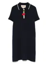 Valentino Crochet-cherry Mini Dress In Black