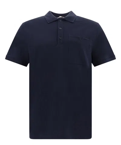 Valentino Polo Shirt In Blue