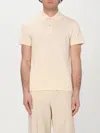 Valentino Cotton Piquet Polo Shirt With Vlogo Embroidery In Beige