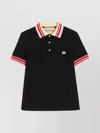 Valentino Vlogo Signature Cotton Polo Shirt In Black