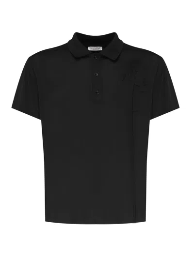 Valentino Garavani T-shirts And Polos In Black
