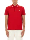Valentino Vlogo Signature Cotton Polo Shirt In Red