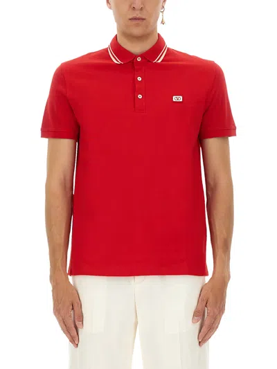 VALENTINO POLO SHIRT WITH SIGNATURE VLOGO