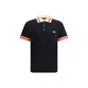 Valentino Black Cotton Polo Shirt In Black