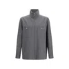 Valentino Gray Polyester Coat In Gray
