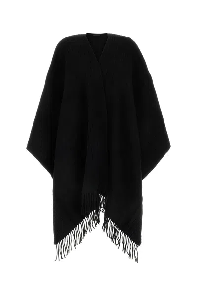 VALENTINO GARAVANI VALENTINO GARAVANI BLACK CASHMERE CAPE
