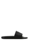 Valentino Garavani Black Sandals With Vlogo Detail On The Front In Tech Fabric Man