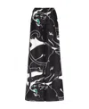 Valentino Poplin Leopard Print Casual Pants