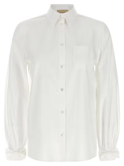 Valentino Poplin Shirt Shirt And Blouse White