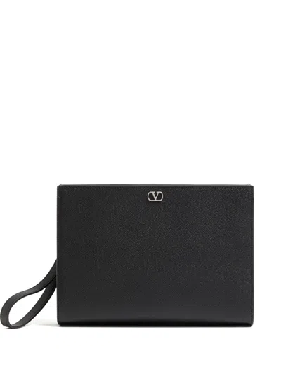 Valentino Garavani Pouch Vlogo Signature In Black