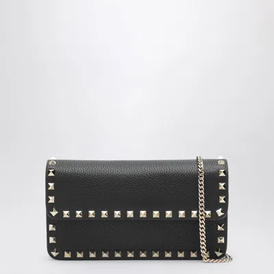 Valentino Garavani Pouch With Black Rockstud Chain