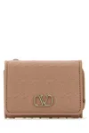 Valentino Vlogo Plaque Zip Detailed Wallet