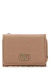 Valentino Vlogo Plaque Zip Detailed Wallet