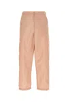 Valentino Nylon Pant With Waist Drawstring And Adjustable Hem Straps In Neutral