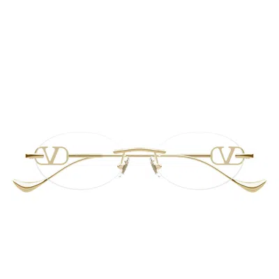 Valentino Garavani Valentino Prescription Glasses Vg0032 S 005 Gold/transparent Women