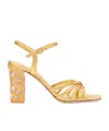Valentino Garavani Preshoes High-heeled Sandals In Or/cristal