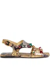 Valentino Preshoes Sandals In Multi