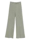 Valentino Pressed Crease Trousers In Green