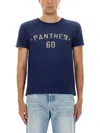 Valentino Crew Neck Graphic And Text Design In Blue