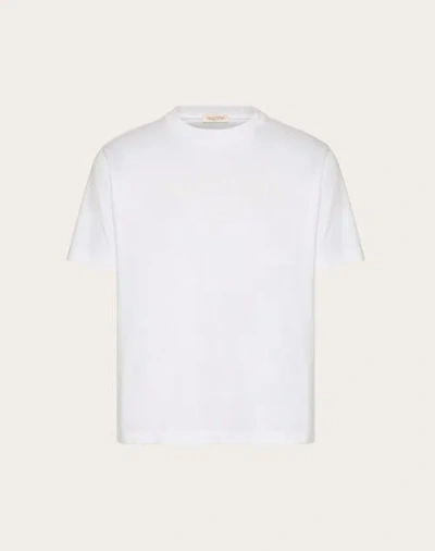 VALENTINO VALENTINO PRINT COTTON CREWNECK T-SHIRT