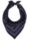 Valentino Garavani Cherryfic Scarf In Black