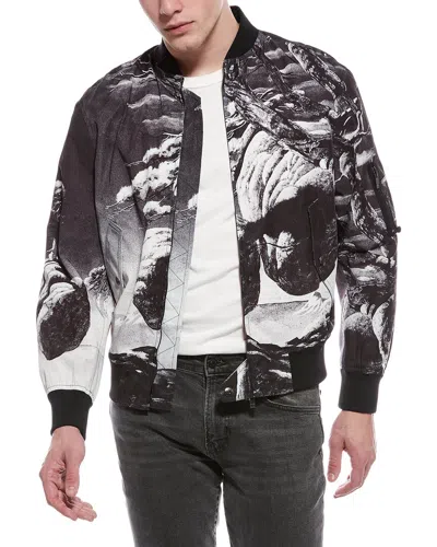 Valentino Print Jacket In Black