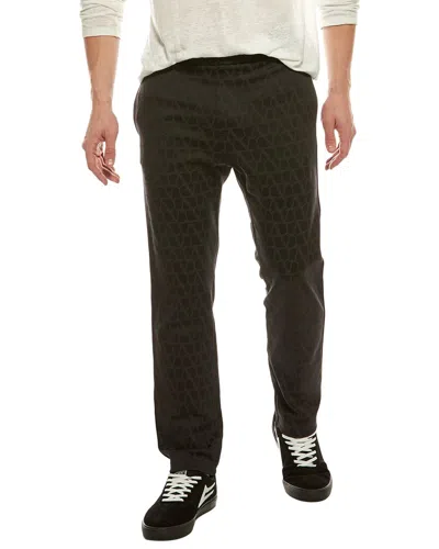 Valentino Print Pant In Green