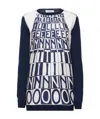Valentino Print Sweater In Black