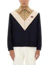 Valentino Wool And Cotton Jacket With Chevron Pattern