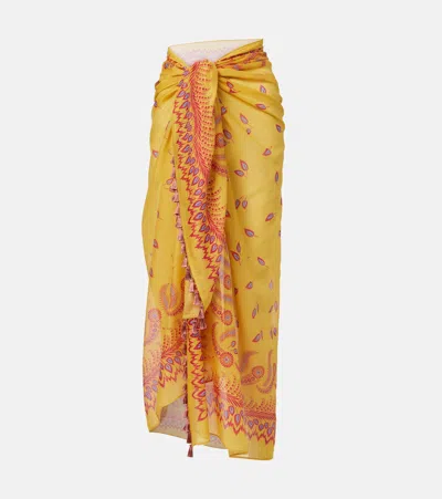 Valentino Printed Cotton Beach Cover-up