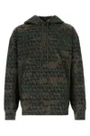 Valentino Printed Cotton Blend Oversize Sweatshirt In Toilecamouarmy
