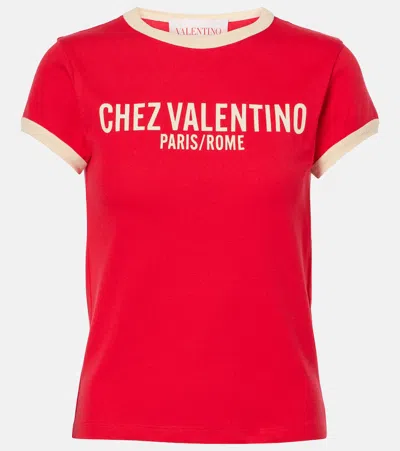 VALENTINO PRINTED COTTON JERSEY T-SHIRT