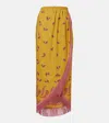 Valentino Printed Cotton Midi Skirt